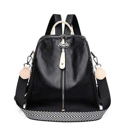 New Women Backpacks Soft Leather Backpack Fashion - ANIBEY