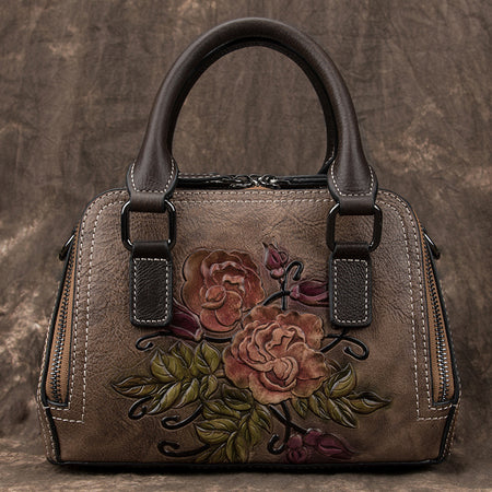Genuine Leather Bag Women's Handbags Mini Vintage Casual Shoulder Bag - ANIBEY