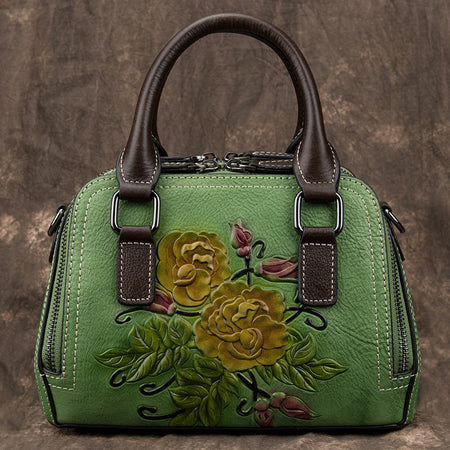 Genuine Leather Bag Women's Handbags Mini Vintage Casual Shoulder Bag - ANIBEY