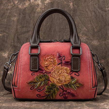Genuine Leather Bag Women's Handbags Mini Vintage Casual Shoulder Bag - ANIBEY