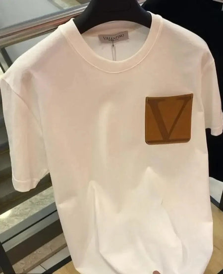Valentino Printed Men's Tshirt (White, M) - ANIBEY