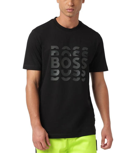 Black Regular Fit T-Shirt (Black, M) - ANIBEY