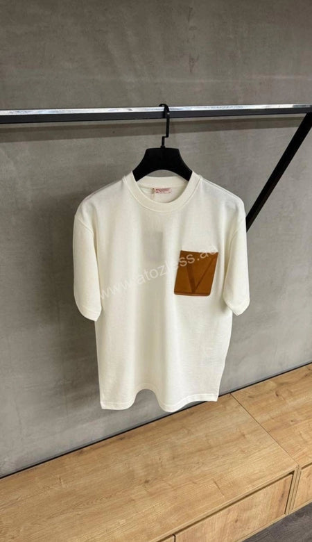 Valentino Printed Men's Tshirt (White, M) - ANIBEY