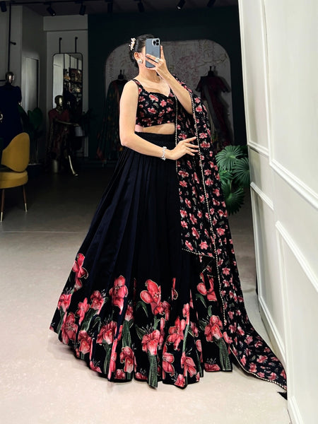 The Perfect Blend of Tradition And Sparkle Lehenga Choli - ANIBEY