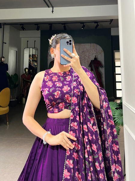 The Perfect Blend of Tradition And Sparkle Lehenga Choli - ANIBEY