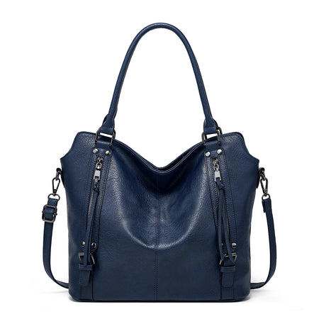Double Zipper Design Tote Bag Large Capacity Shoulder Crossbody Bag For Women Handbags - ANIBEY