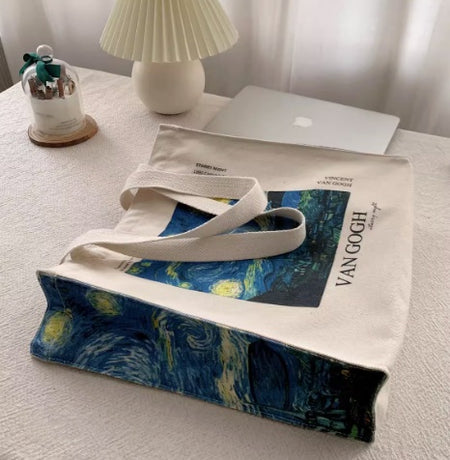 Starry Sky Canvas Bag Shoulder - ANIBEY