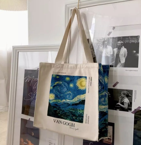Starry Sky Canvas Bag Shoulder - ANIBEY