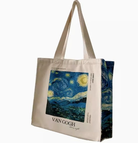 Starry Sky Canvas Bag Shoulder - ANIBEY