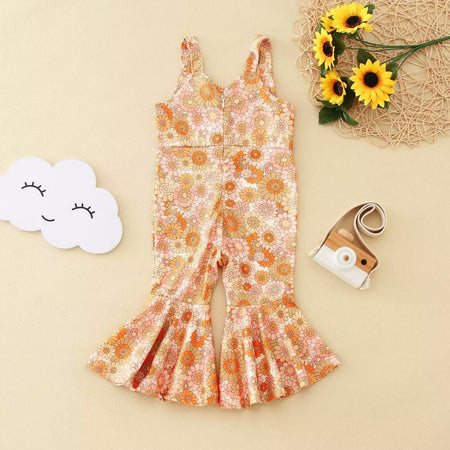 Girls' Fashion Personalized Flared Overalls - ANIBEY
