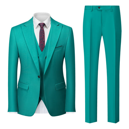 Men's Cotton Blend Business Cross-border Suit and Pant Set - ANIBEY