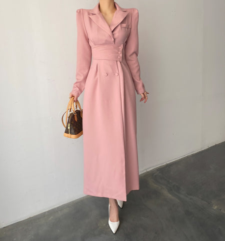 Women's Fashion Long Suit Dress - ANIBEY