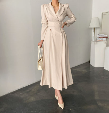 Women's Fashion Long Suit Dress - ANIBEY
