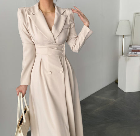 Women's Fashion Long Suit Dress - ANIBEY