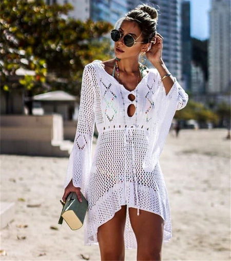 Women Swimsuit Cover-up Beach Bathing Beach Dress - ANIBEY