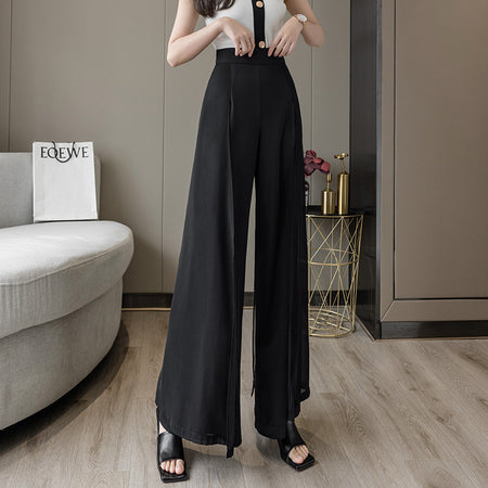 Semi See-through Wide-leg Skort - ANIBEY