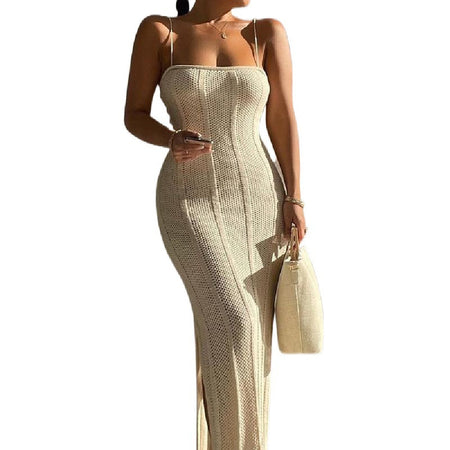 Women's Fashionable Knitted Dress Sweater - ANIBEY