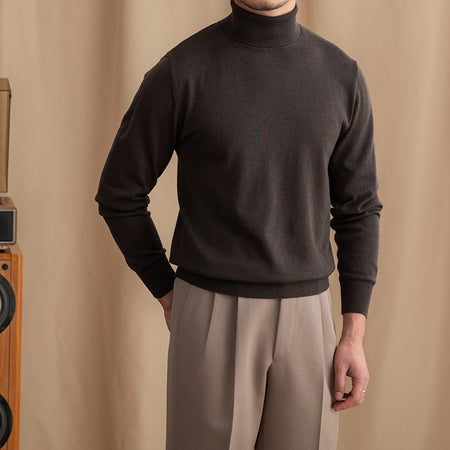 Slim-fit Turtleneck Warm Bottoming Sweater for Men - ANIBEY
