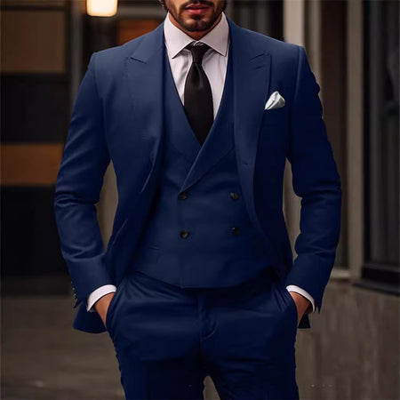 Plus Size Suit Three-piece Dress Suit - ANIBEY
