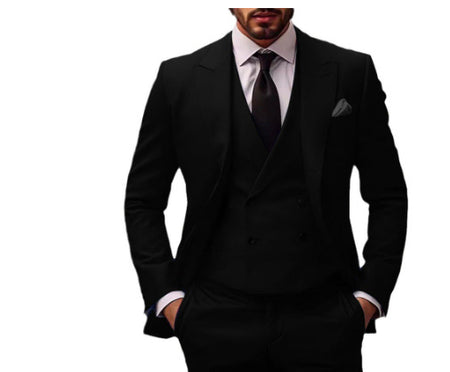 Plus Size Suit Three-piece Dress Suit - ANIBEY