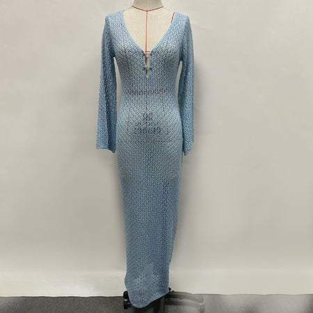New Beach Dress Women's Solid Color - ANIBEY