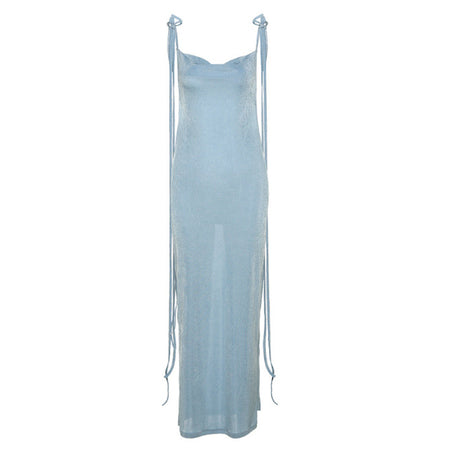 New Summer Amazon Hot Sexy Hollow Halter Sling Dress - ANIBEY