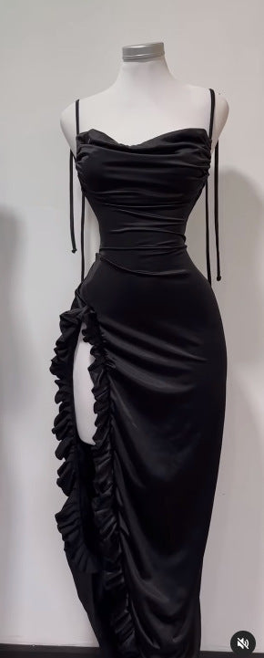 Summer High-grade Y2g Sexy Backless Spaghetti Straps Hot Girl Dress - ANIBEY