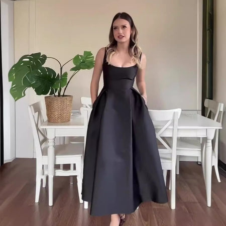 Summer New Backless Spaghetti Straps Dress - ANIBEY