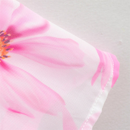 Summer Women's French Sweet Ruffled Flower Print Dress - ANIBEY