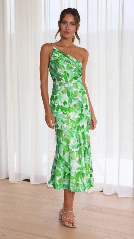 Women's Fashion Casual Print Dress - ANIBEY