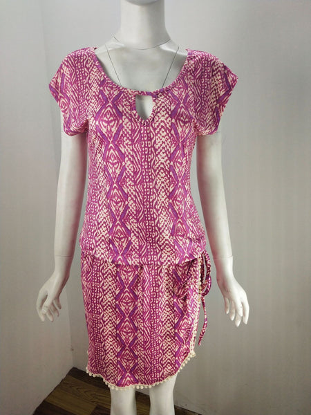Nine teeth lace skirt elastic waist waist dress - ANIBEY
