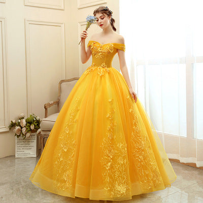 The Host's Vocal Music Art Test Solo Puff Skirt Long - ANIBEY