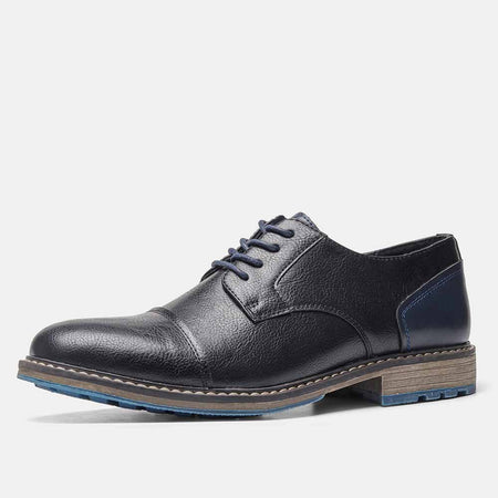 Men's Retro Leather Lace-up Shoes - ANIBEY
