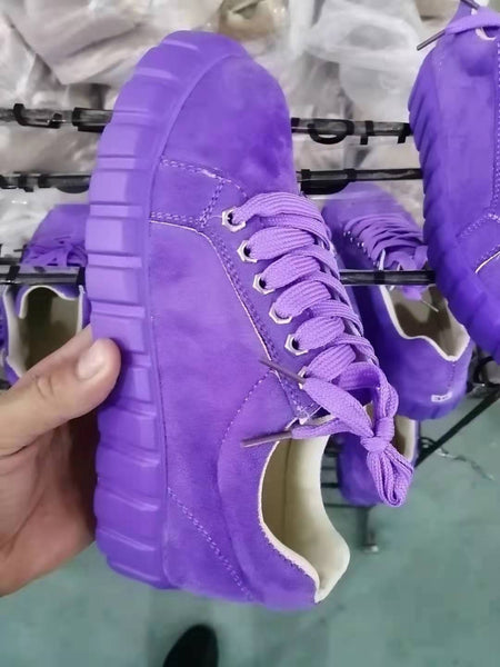 Lace-up Canvas Shoes, Foreign Trade Platform Shoes, Printed Single Shoes - ANIBEY