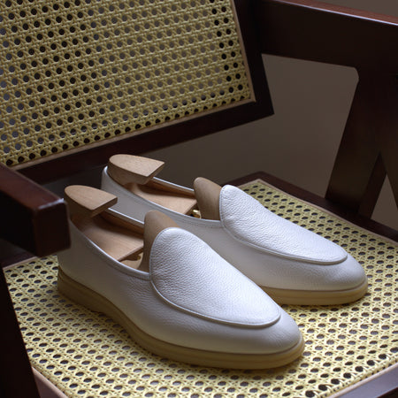 British Handmade Leather Slip-on Loafers for Men - ANIBEY