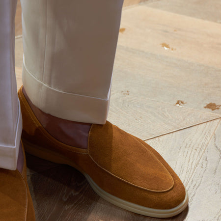 British Handmade Leather Slip-on Loafers for Men - ANIBEY