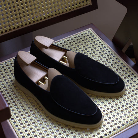British Handmade Leather Slip-on Loafers for Men - ANIBEY