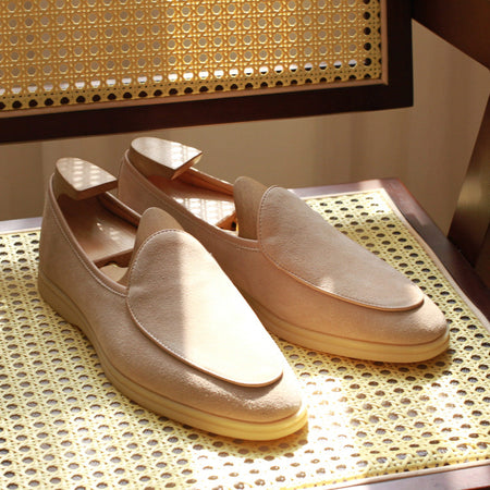 British Handmade Leather Slip-on Loafers for Men - ANIBEY