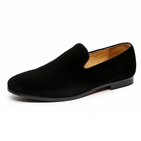 Men's Pedal Peas Suede Leather Loafers - ANIBEY