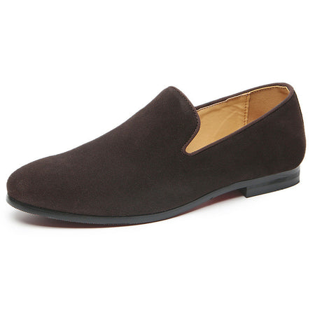 Men's Pedal Peas Suede Leather Loafers - ANIBEY