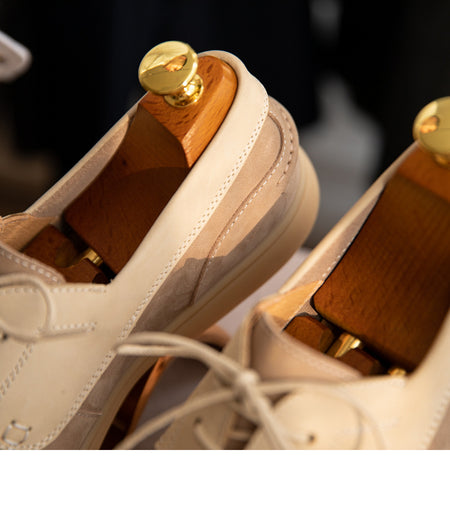 Lace-up Vintage High Mercerized Suede Sailing Shoes - ANIBEY
