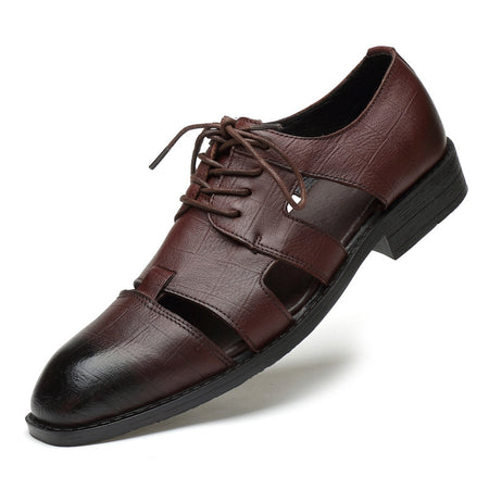 Men's Hollow-out Formal Business Buckle Shoes - ANIBEY