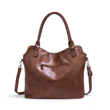 Double Zipper Design Tote Bag Large Capacity Shoulder Crossbody Bag For Women Handbags - ANIBEY