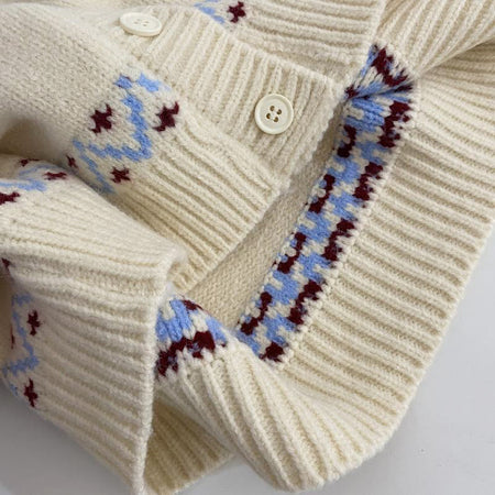 Woman Christmas Atmosphere Thickened Sweater Coat - ANIBEY