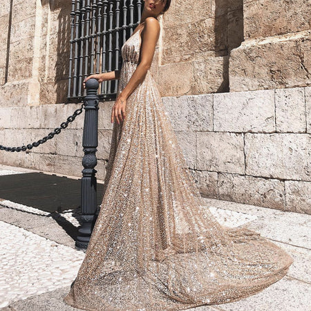 Sexy Evening Gown Women Dress Ladies Pencil Party Dresses - ANIBEY