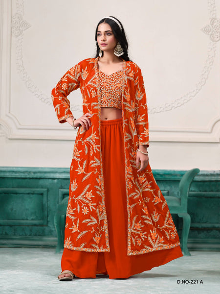 SIYA LIFESTYLE Embroidered Semi Stitched Lehenga Choli - - ANIBEY