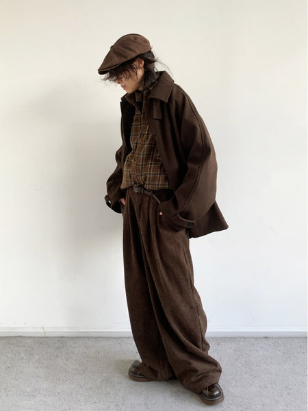 Woolen Raglan Sleeve Coat for Men - ANIBEY