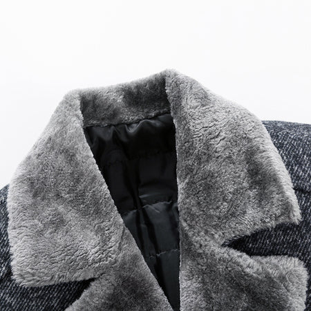 Woolen Coat Autumn And Winter Clothing Middle-aged Men's Lapel - ANIBEY