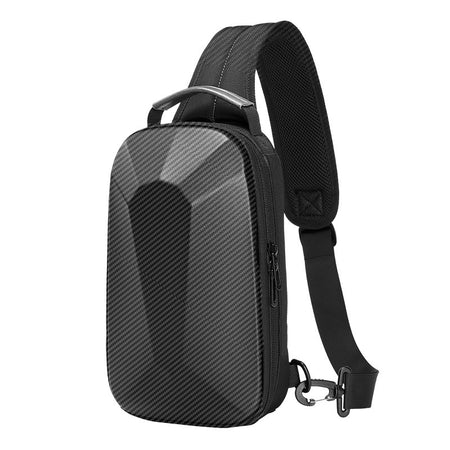 Men's Shoulder Messenger Multi-functional Fashion Leisure Crossbody Hard Shell Chest Bag - ANIBEY