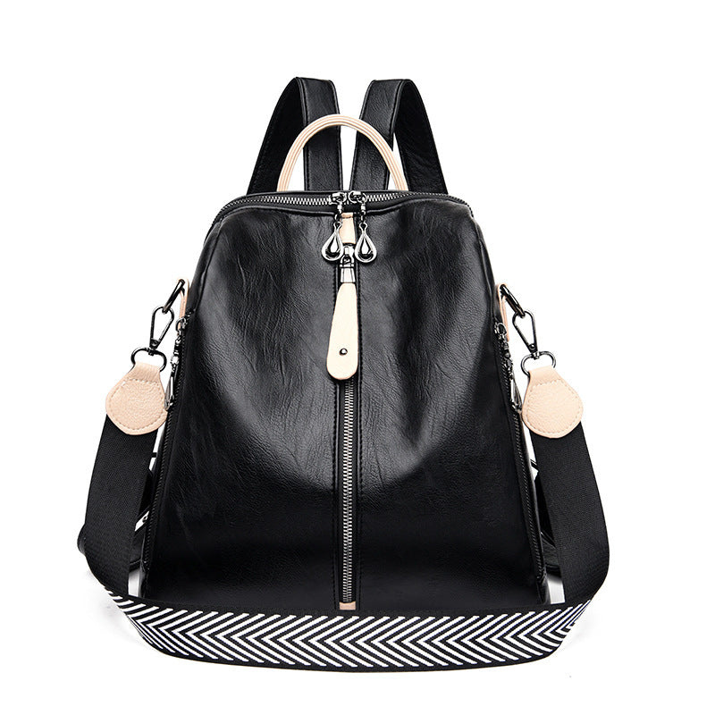 New Women Backpacks Soft Leather Backpack Fashion - ANIBEY